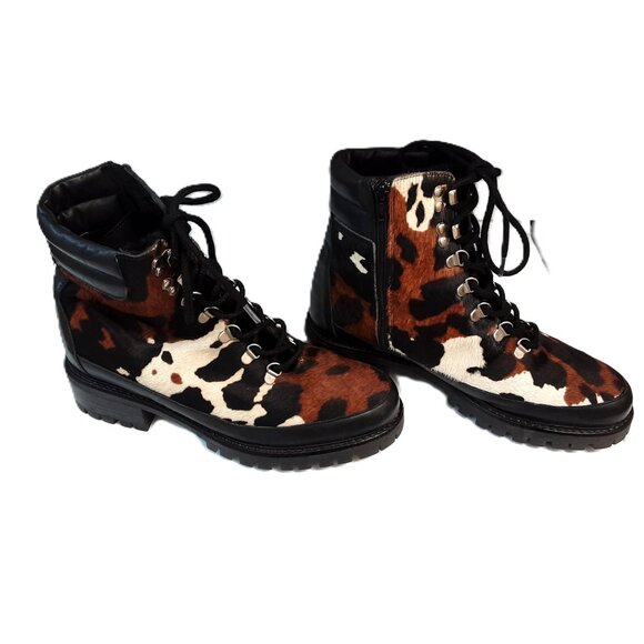 Maguire Cow Print Boots | Size 39 | Made in Portugal - Picture 1 of 7
